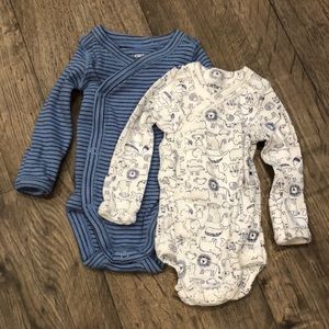 Preemie long sleeve onesie